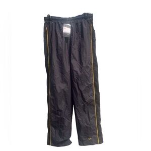 Vintage Y2K Nike Track Men's Med Charcoal Yellow Windbreaker 72 Series